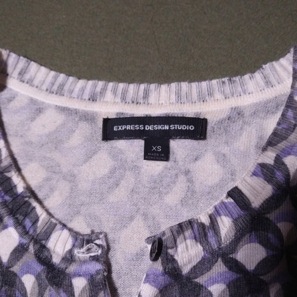 Express Design Studio Patterned Cardigan - image 6